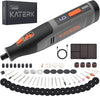 Katerk Cordless 4V Rotary Tool Kit, 6-Speed with 70 Accessories – Sanding, Polishing, Drilling, Etching, Grinding, Wood Carving