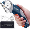 Katerk Cordless Electric Scissors – Safety Lock & LED, Fabric, Leather, Cardboard & Industrial Cutting