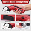 Katerk Cordless Electric Cardboard Cutter 4.4V – USB Rechargeable, 2 Self-Sharpening Blades with Safety Lock for Fabric, Carpet & Plastic